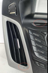 Radio Audio CD Player Control Panel with Air Vents & Trim OEM FORD FOCUS 13 2014