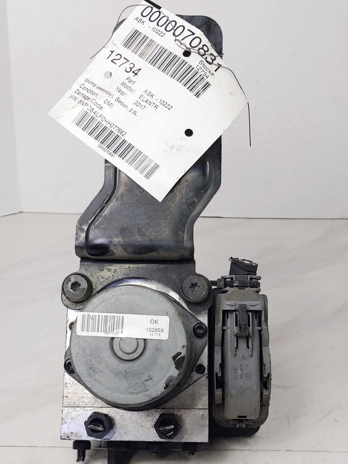 ABS Anti Lock Brake Pump Module OEM58900F2500 HYUNDAI ELANTRA Sedan2.0L 17 18 19 ABS Anti Lock Brake Pump Module OEM58900F2500 HYUNDAI ELANTRA Sedan2.0L 17 18 19
