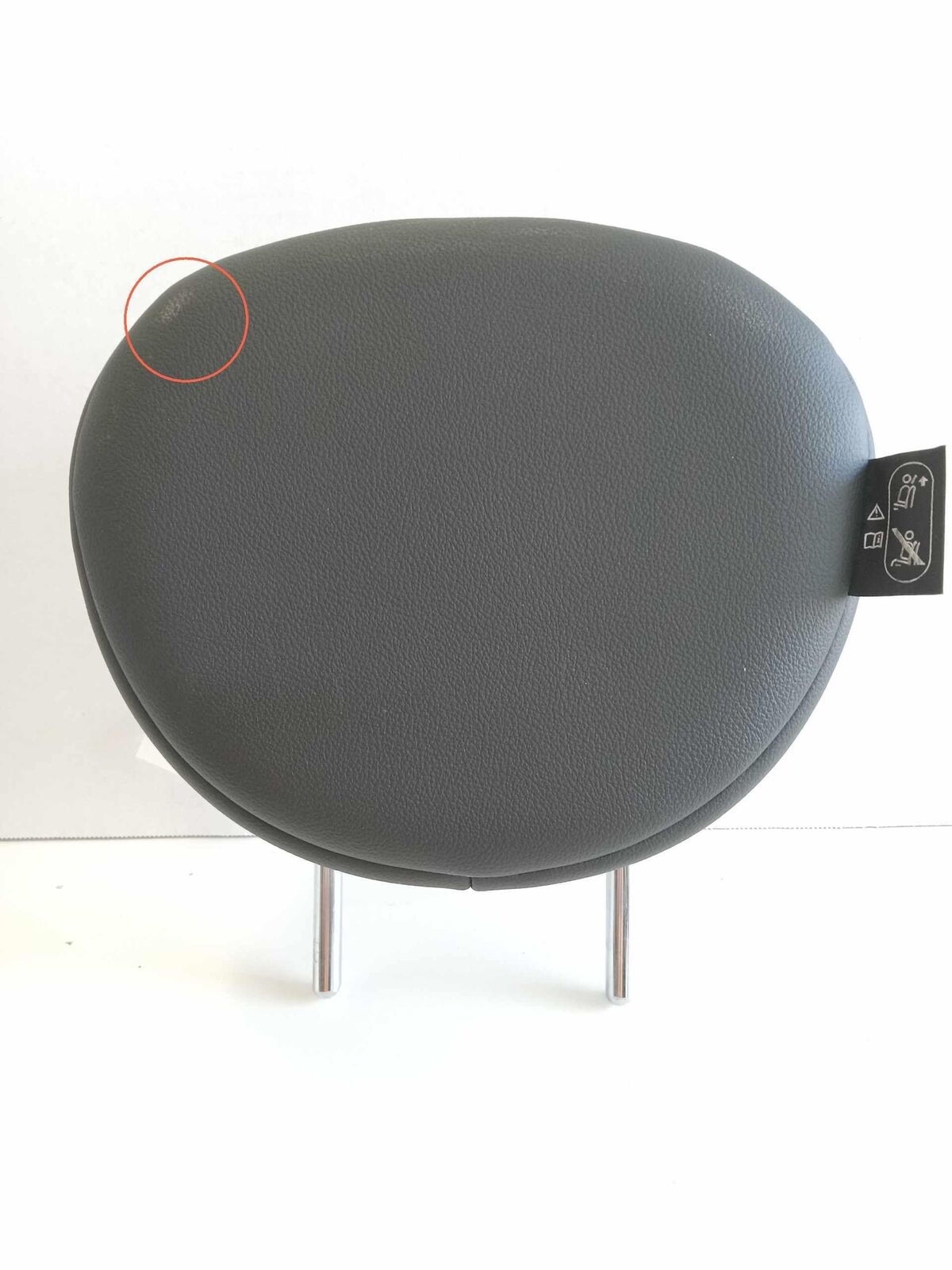 Headrest Head Rest Rear Right Passenger Seat Gray Leather OEM MINI COOPER 2013 Headrest Head Rest Rear Right Passenger Seat Gray Leather OEM MINI COOPER 2013