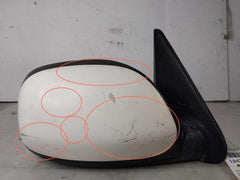 Door Mirror Right Passenger View White OEM TOYOTA SEQUOIA 01 02 03 04 05 06 07