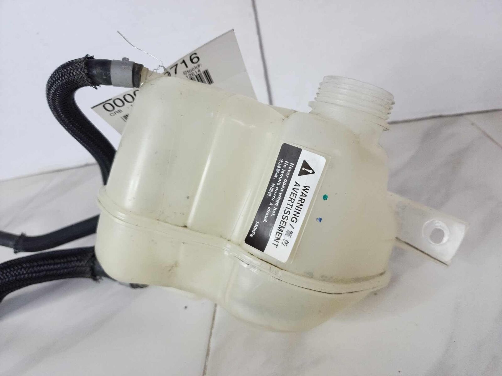 Coolant Recovery Bottle "MISSING CAP" OEM NISSAN ROGUE SPORT 17 18 19 2020 21 22