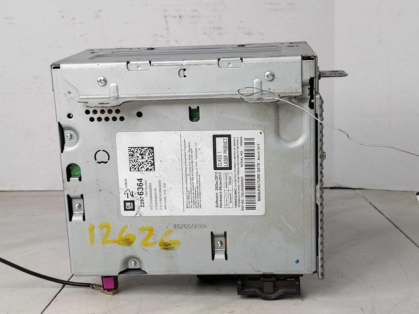 Radio Receiver Audio System AM FM CD Player OEM CHEVY CRUZE 15 16