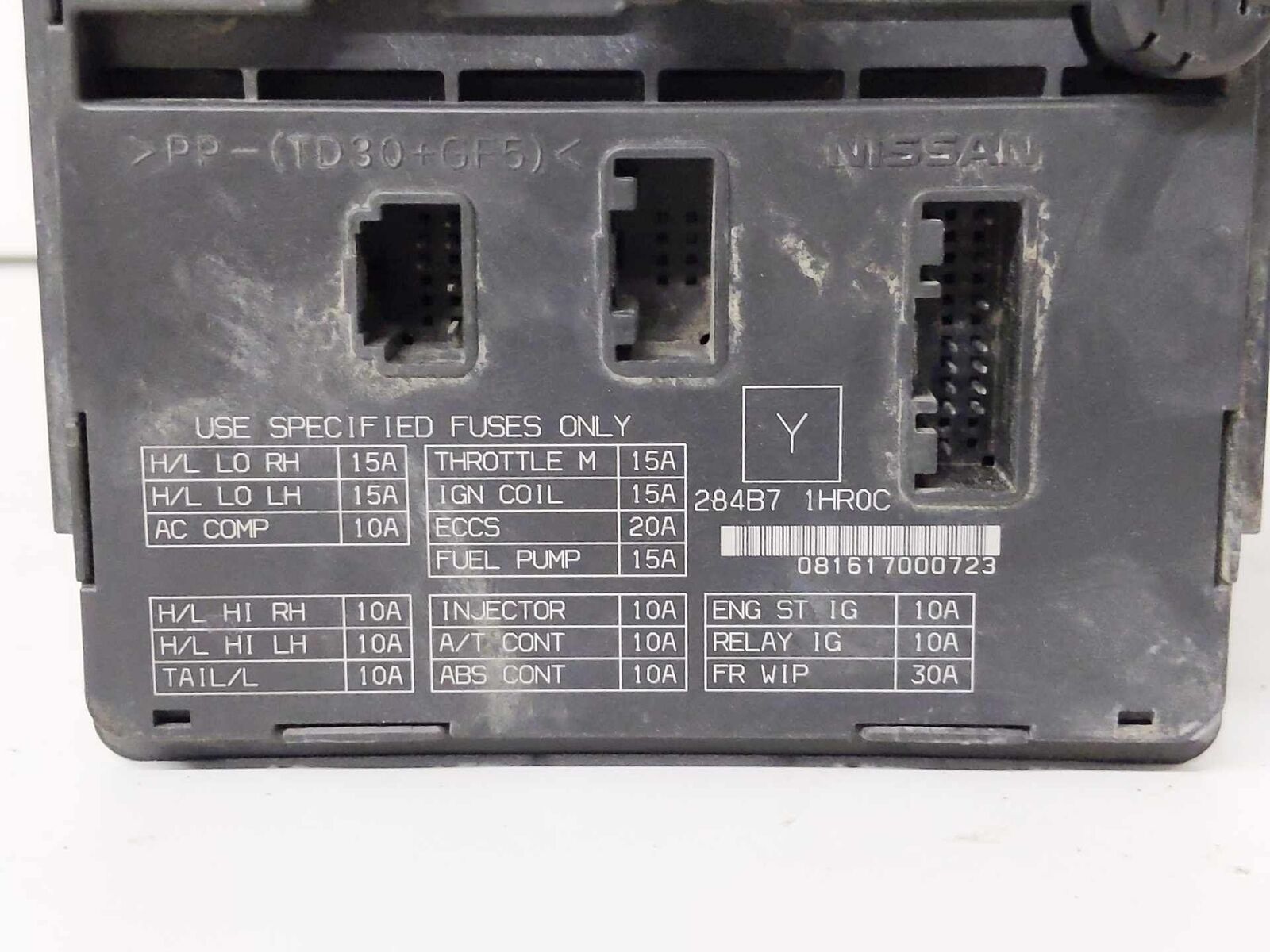 Engine Fuse Box NO LID OEM284B71HR0C NISSAN VERSA Sedan1.6L 13 14 15 16 17 18 19