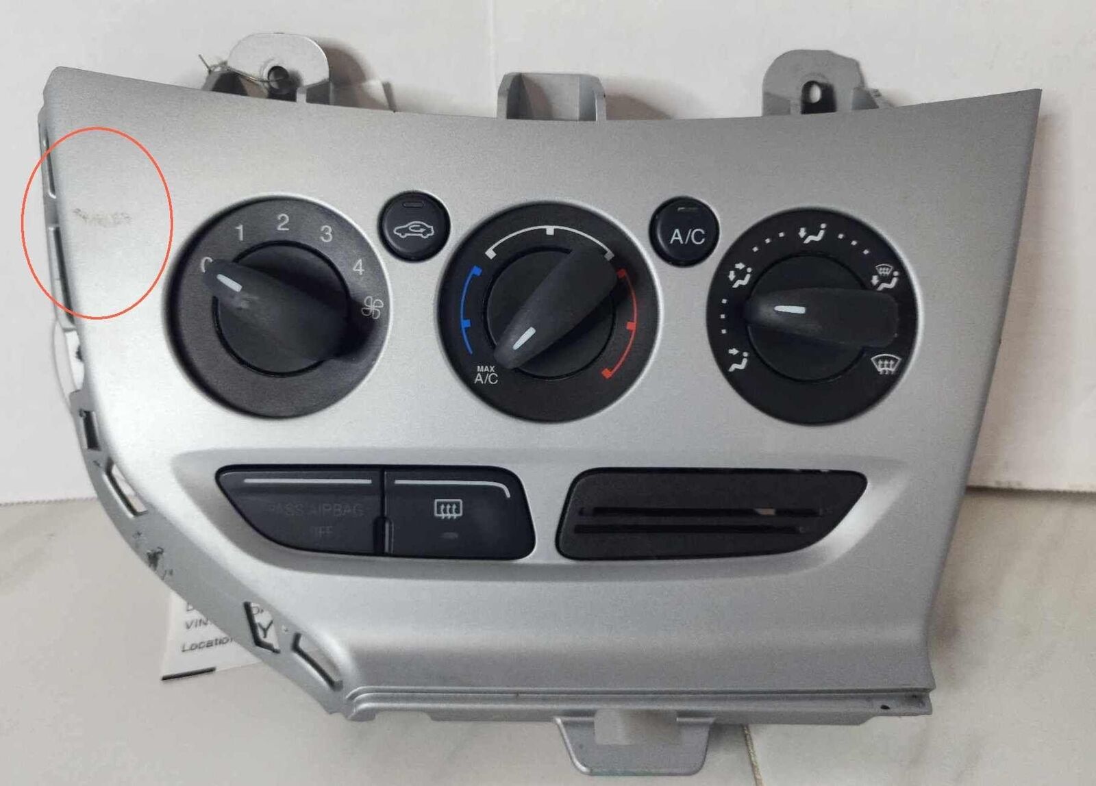 Heater A/C AC Climate Temperature Control w/ Bezel Manual OEM FORD FOCUS 13 2014