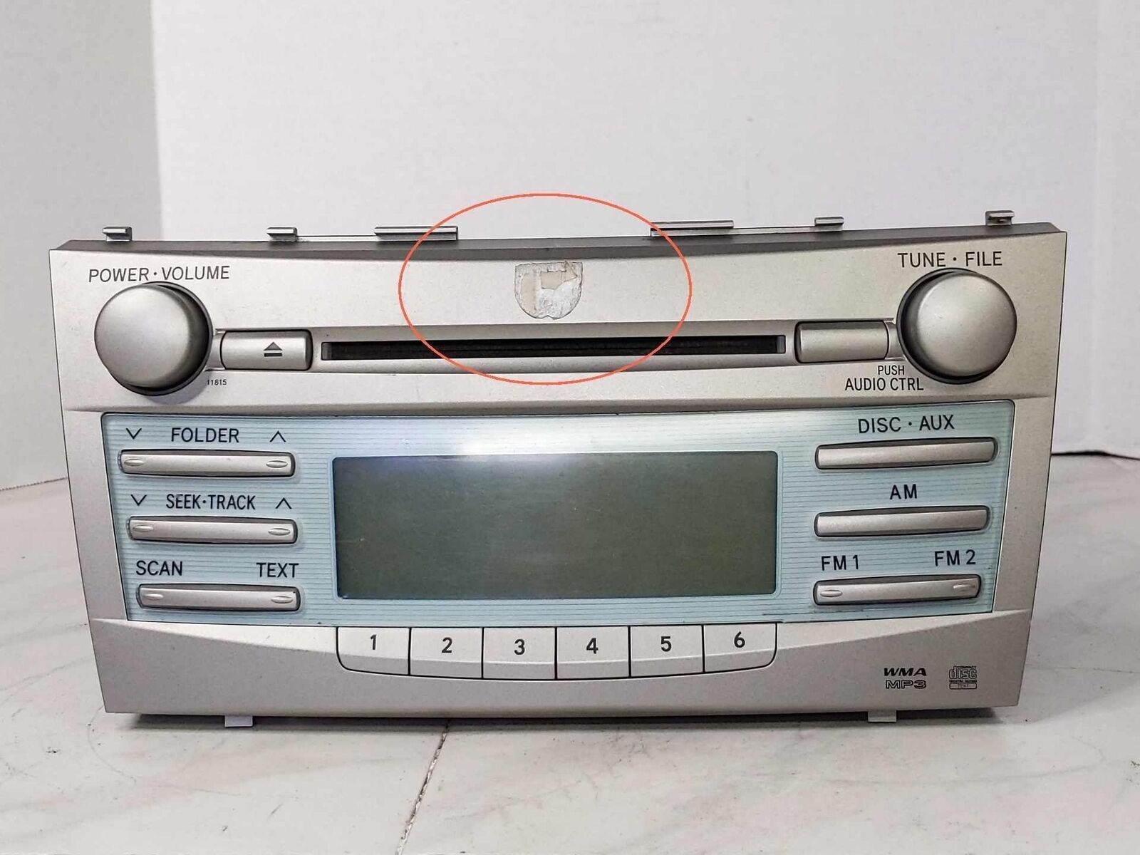 Radio Receiver Audio System AM FM CD Player OEM 861200618 TOYOTA CAMRY 07 08 09