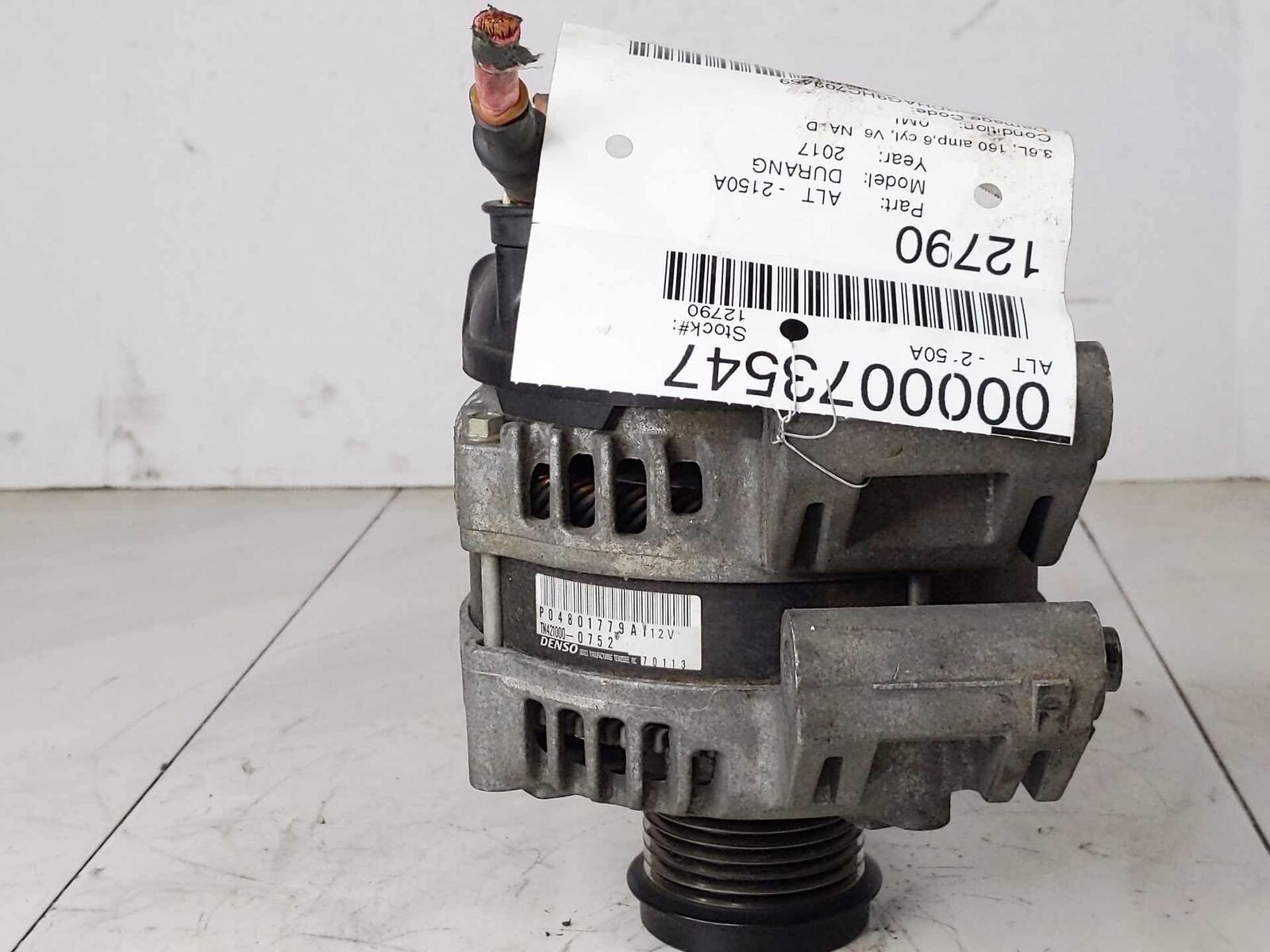 Alternator Generator Charging Assy Engine OEM DODGE DURANGO 3.6L 16 17 18 19 20