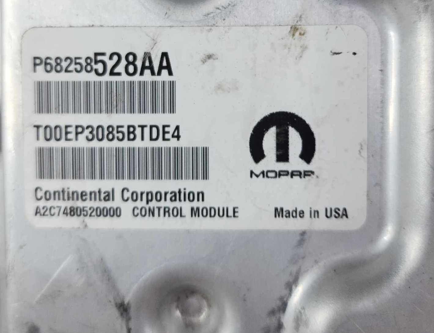 Engine Computer Electronic Control Module ECU OEM P68258528AA DODGE DART 15 2016