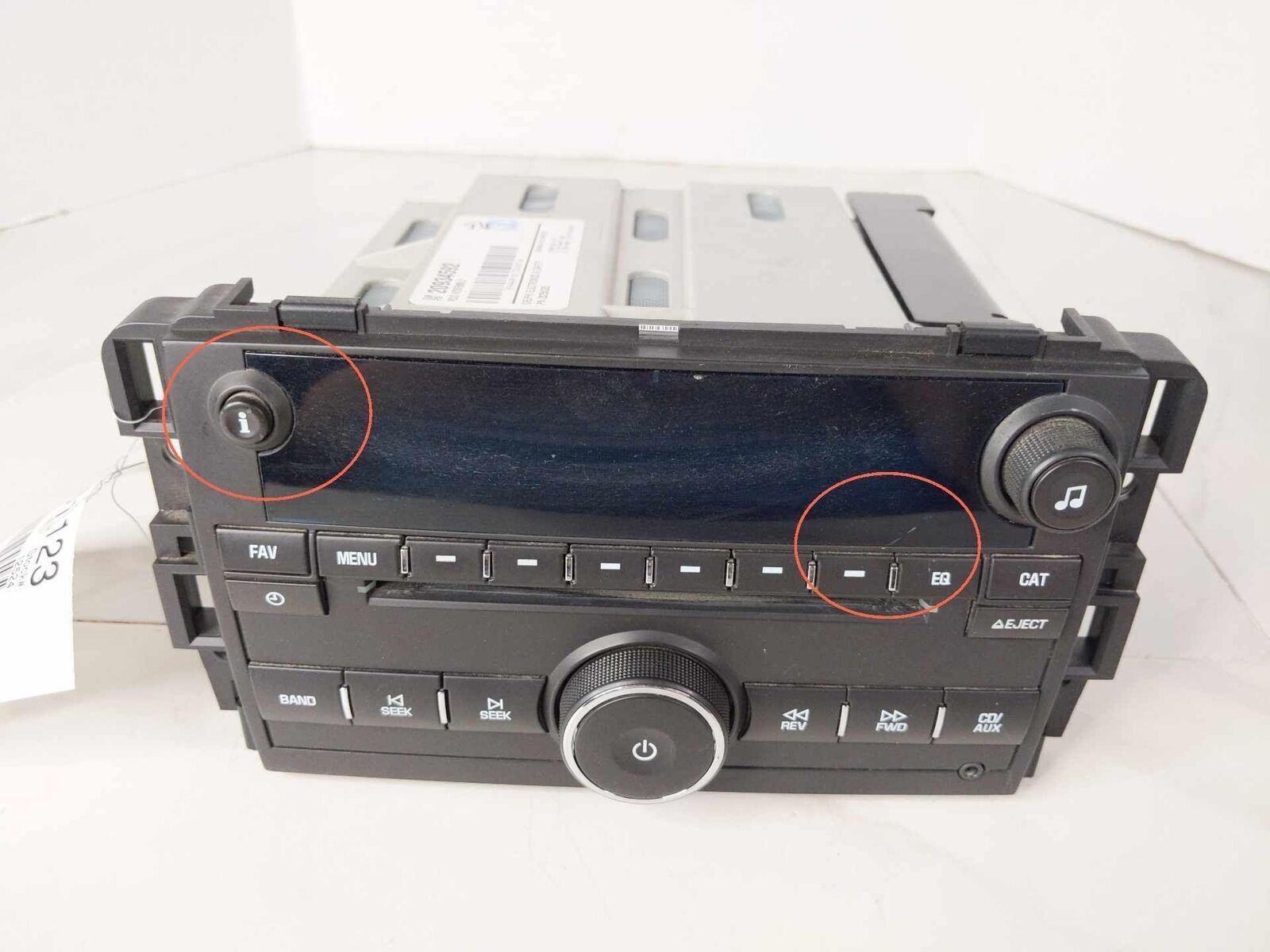 Radio Receiver Audio CD OEM 20934592 CHEVY SILVERADO 1500 07 08 09 10 11 12 13