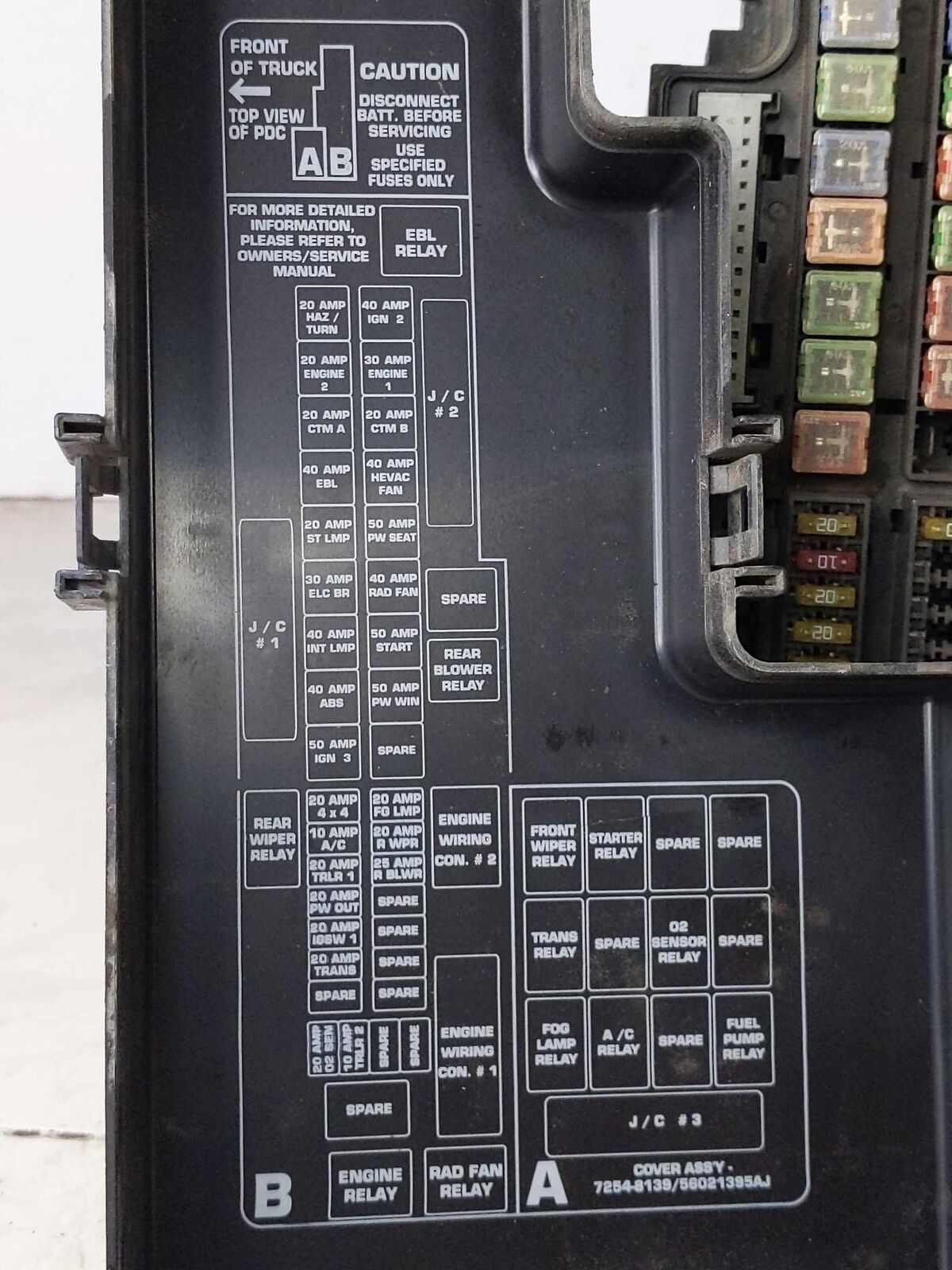 Engine Fuse Box Main Junction Relay Module OEM DODGE DAKOTA 4.7L 00 01 02