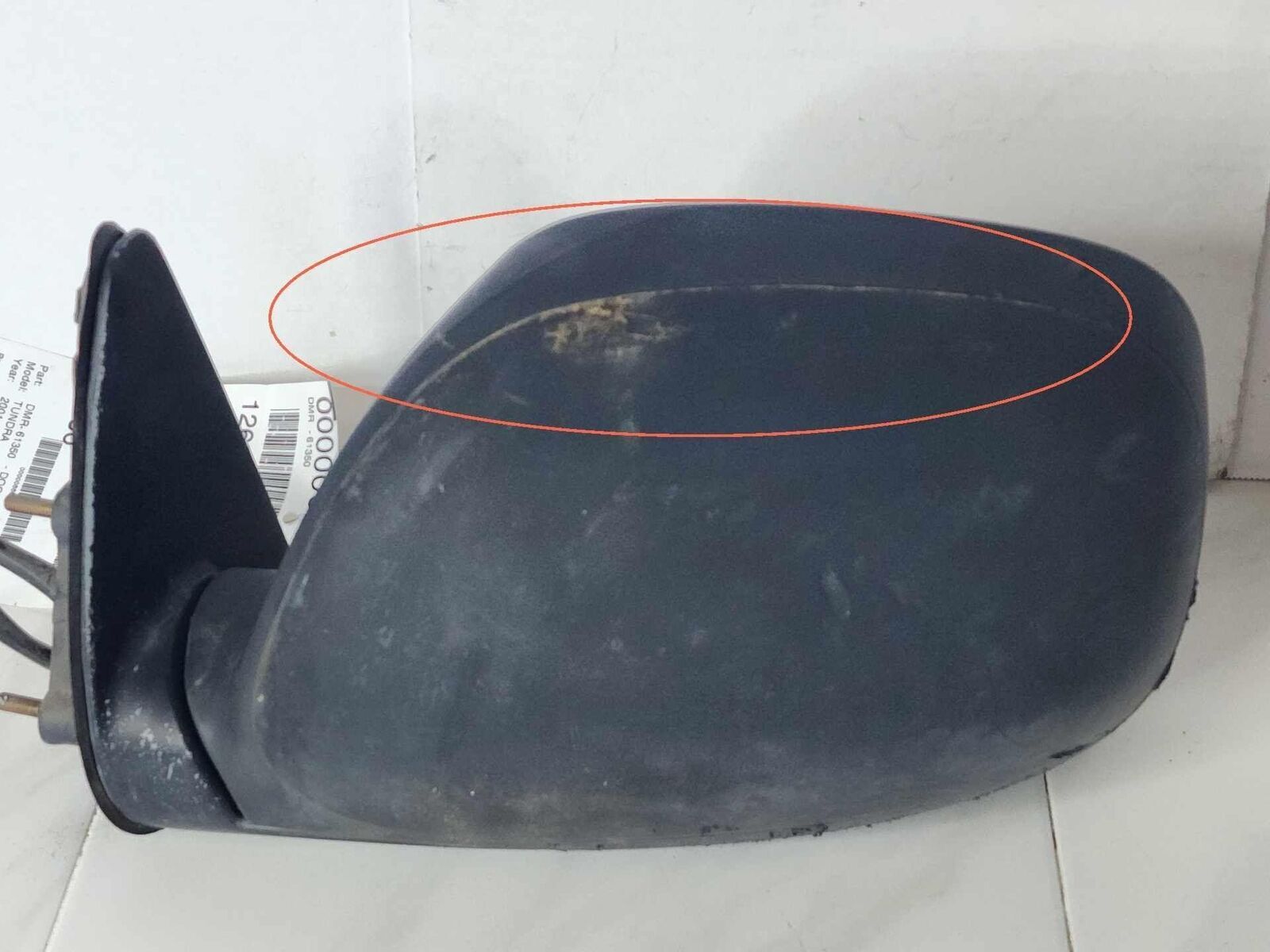 Door Mirror Left Driver Side View Black OEM TOYOTA TUNDRA 00 01 02 03 04 05 06