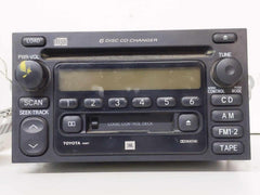 Radio Receiver Audio Tape Cassette AM FM CD OEM 8612008130 TOYOTA SEQUOIA 01 02