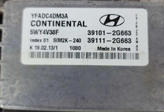 Engine Computer Electronic Control Module ECU OEM391012G663 HYUNDAI SONATA 11-14