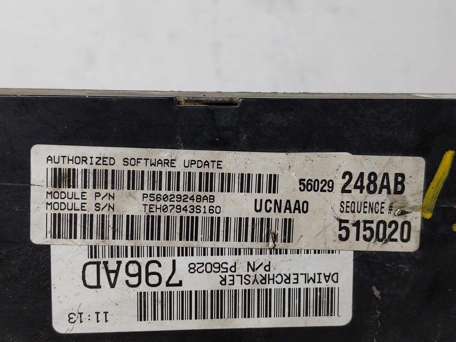 Engine Computer Electronic Control Module OEM P56028796AD DODGE PICKUP 1500 2004