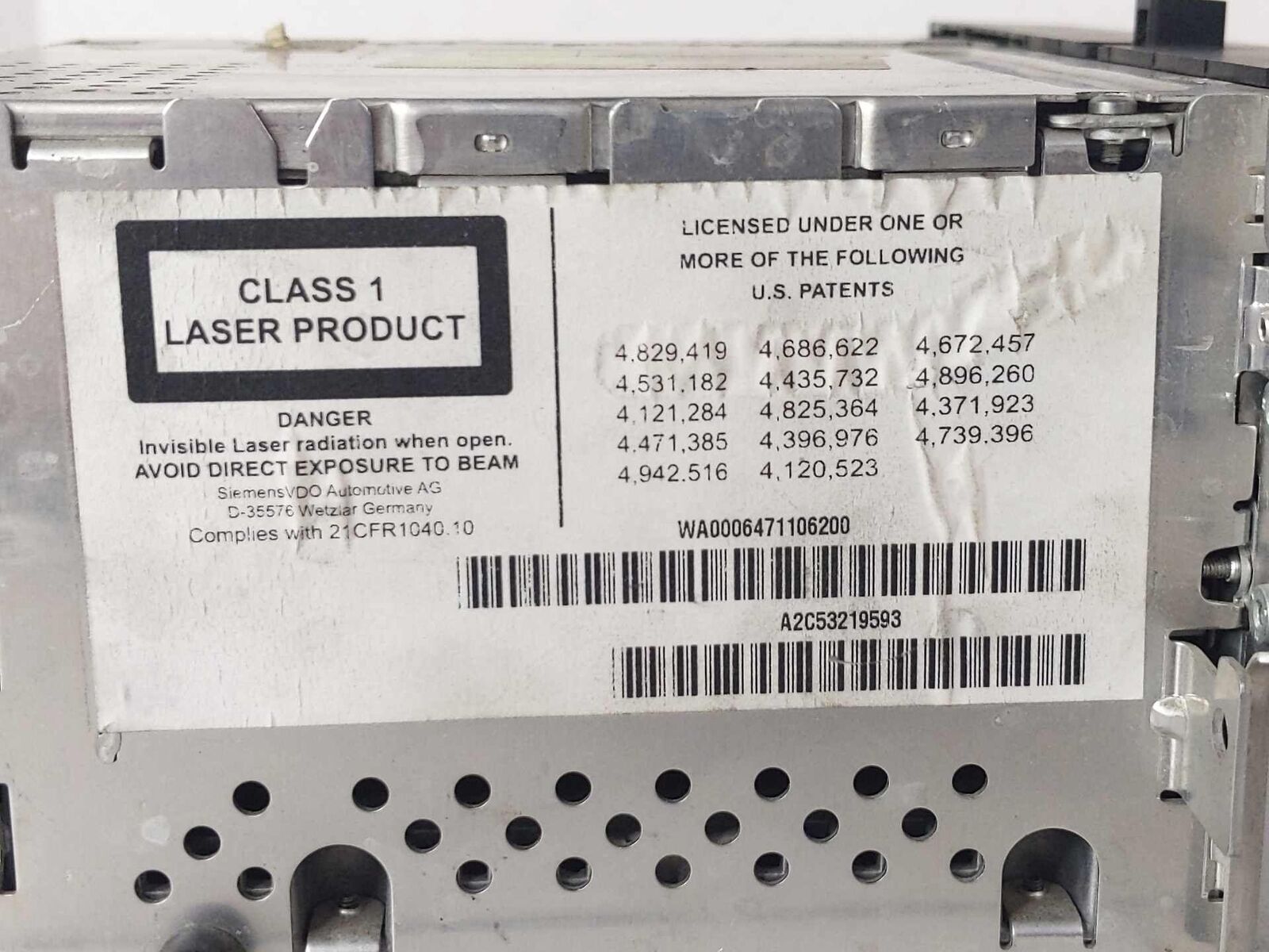 Radio Receiver Audio System CD Player OEM 6583913844101 BMW M6 06 07