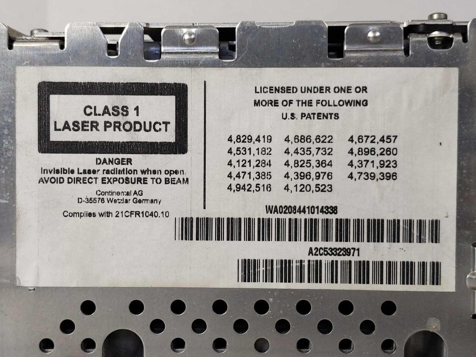 Radio Receiver Audio System AM FM CD Player OEM 6583919155501 BMW 535I 08 09 10