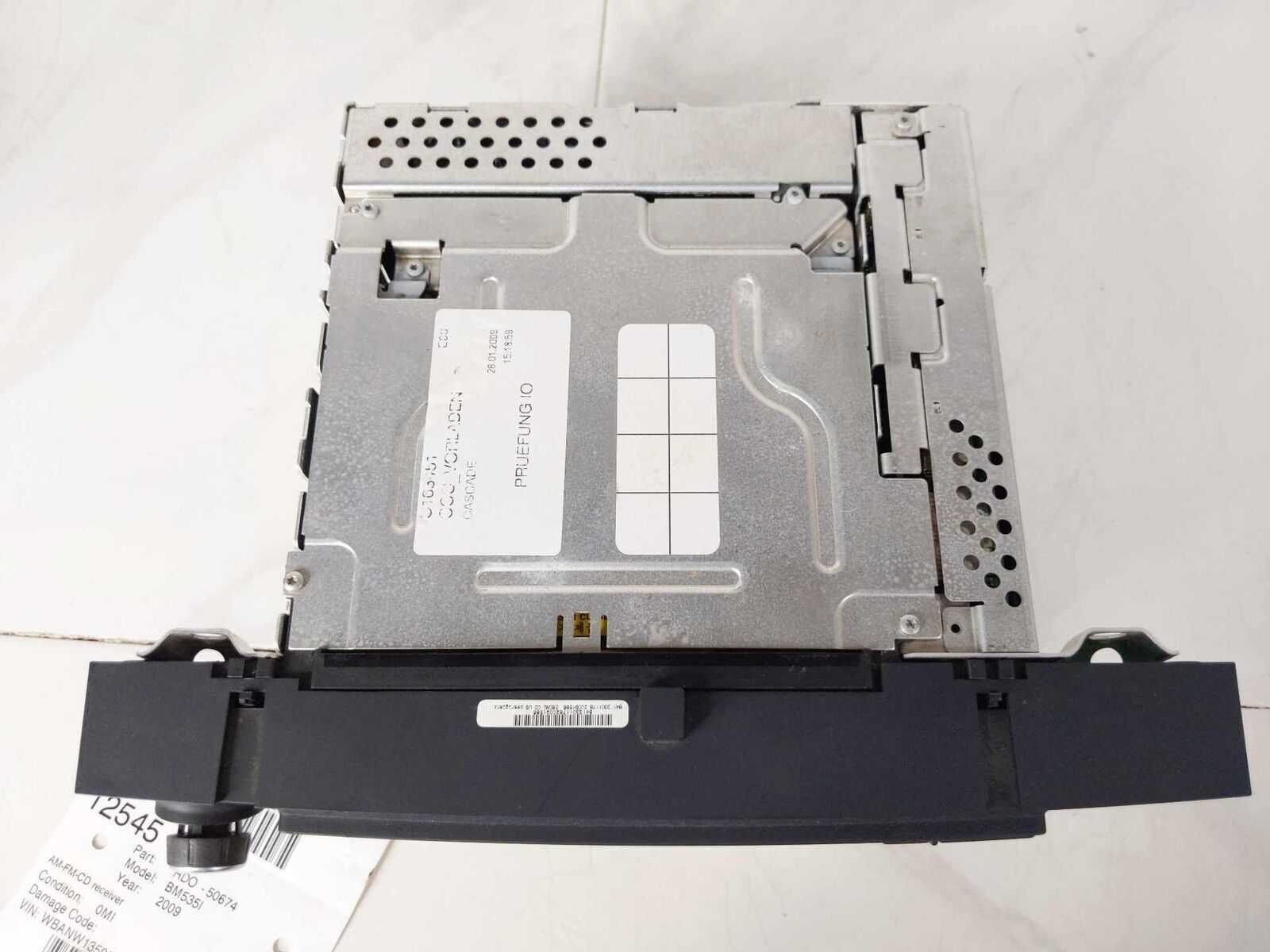 Radio Receiver Audio System AM FM CD Player OEM 6583919155501 BMW 535I 08 09 10