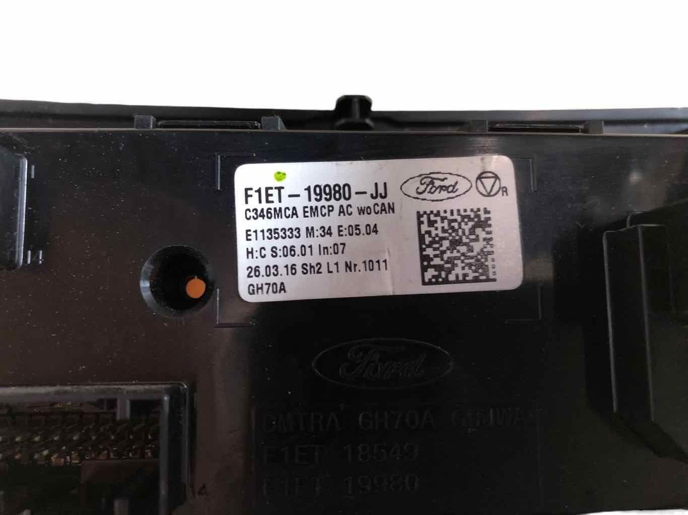 Heater A/c Control FORD FOCUS 15 16 17 18