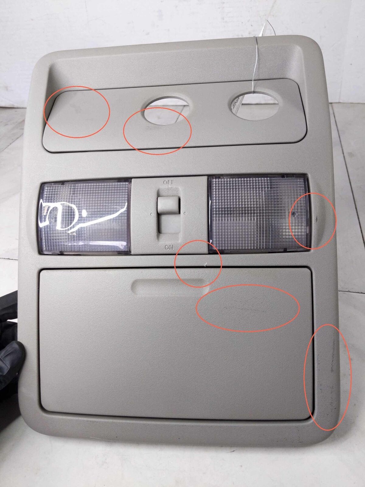 Console Front Roof OEM NISSAN PATHFINDER 05 06 07 08 09 10 11 12