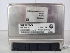Engine Computer Brain Electronic Control Module ECM ECU OEM 7548769 BMW X3 04 05