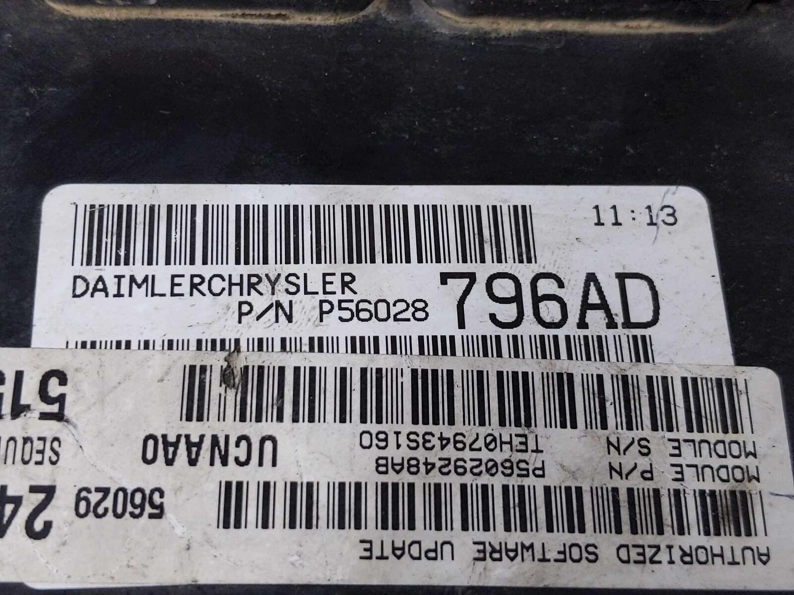 Engine Computer Electronic Control Module OEM P56028796AD DODGE PICKUP 1500 2004