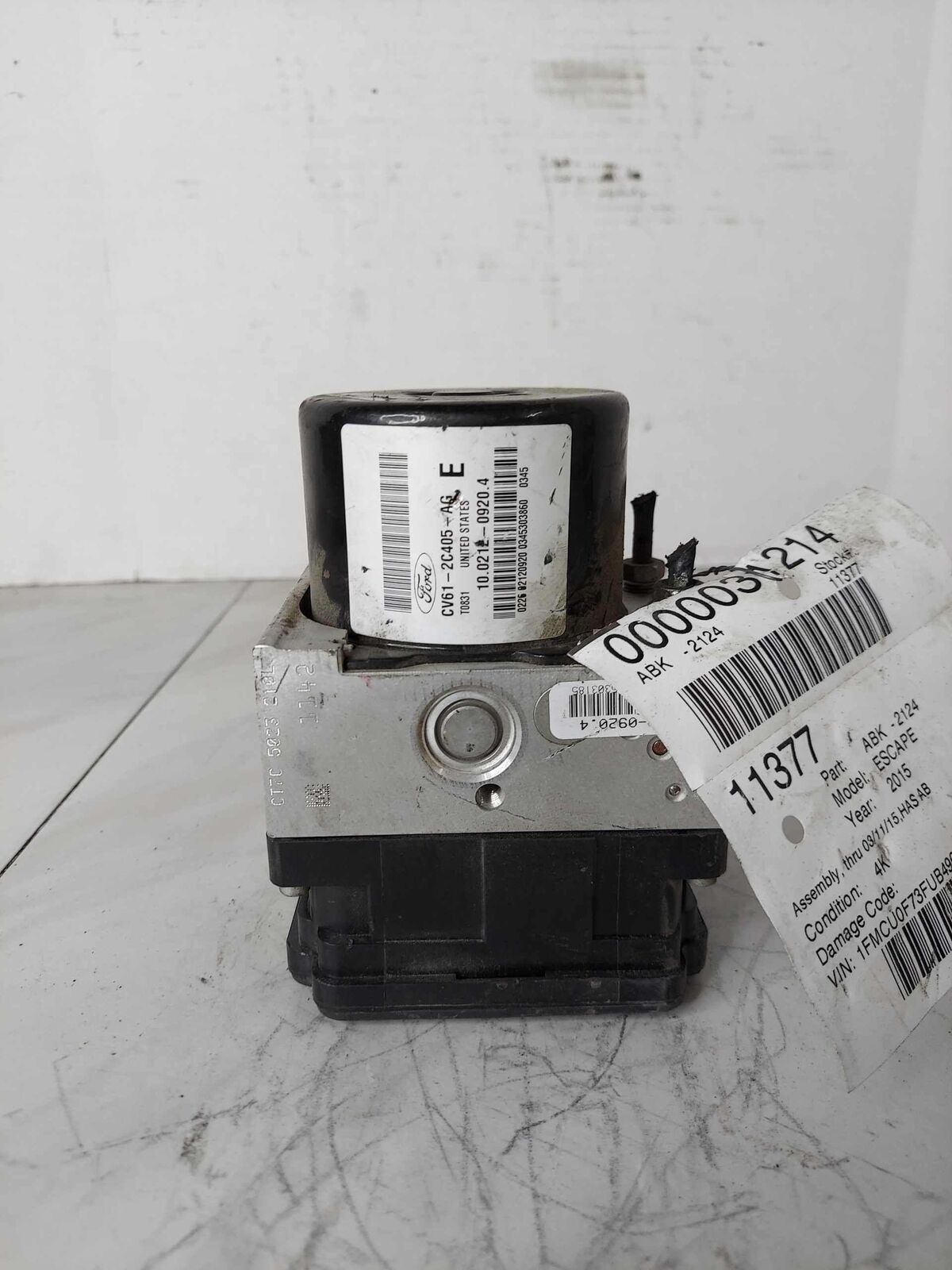 ABS Anti Lock Brake Parts Pump Module Unit OEM CV612C405AG FORD ESCAPE 2.5L 2015