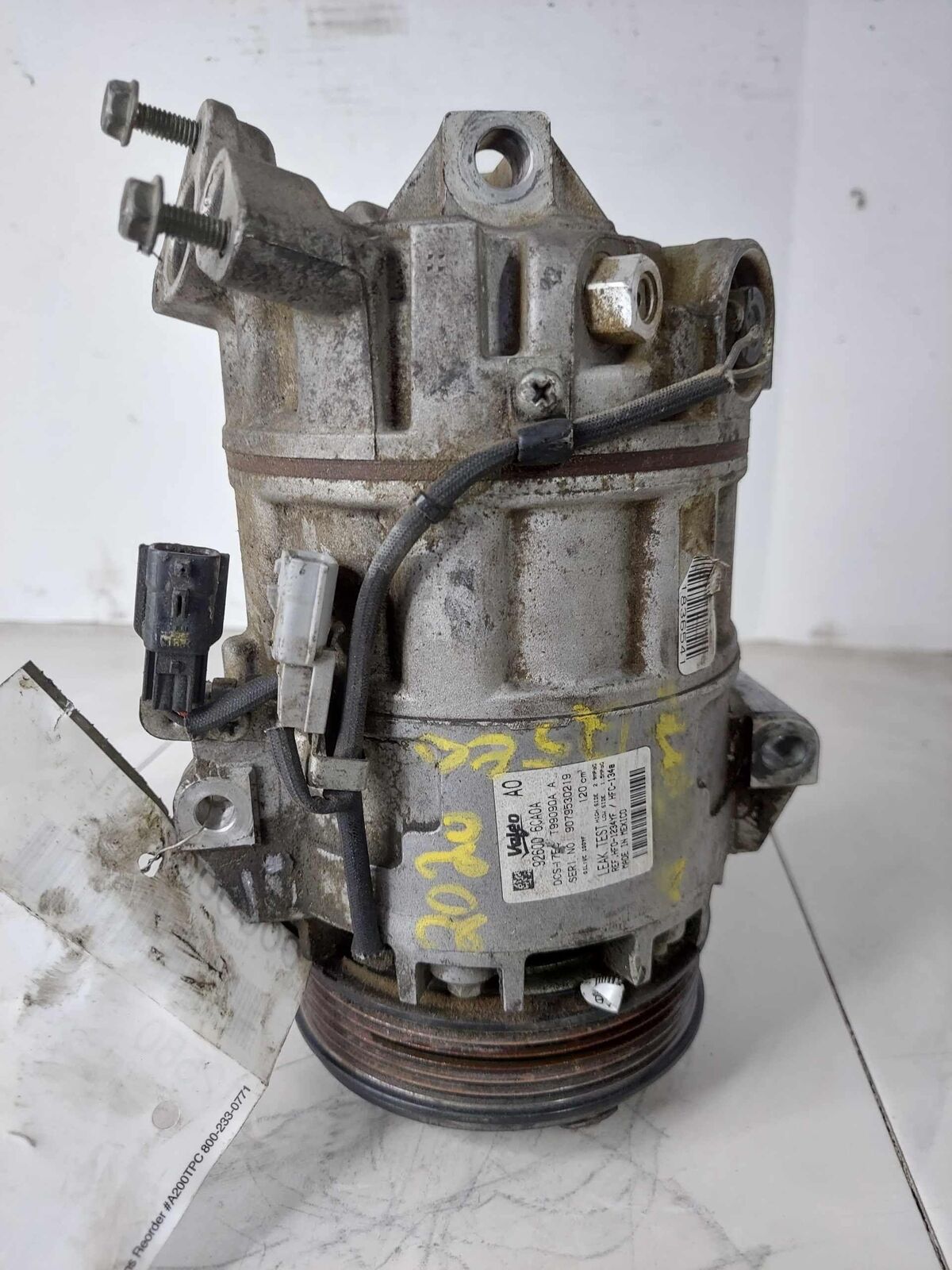 Air Conditioning A/C AC Compressor OEM 926006CA0A NISSAN ALTIMA 2.5L 2020