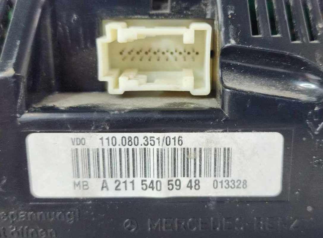 Speedometer Instrument Cluster Gauge OEM 2115405948 MERCEDES E-CLASS E350 07 08