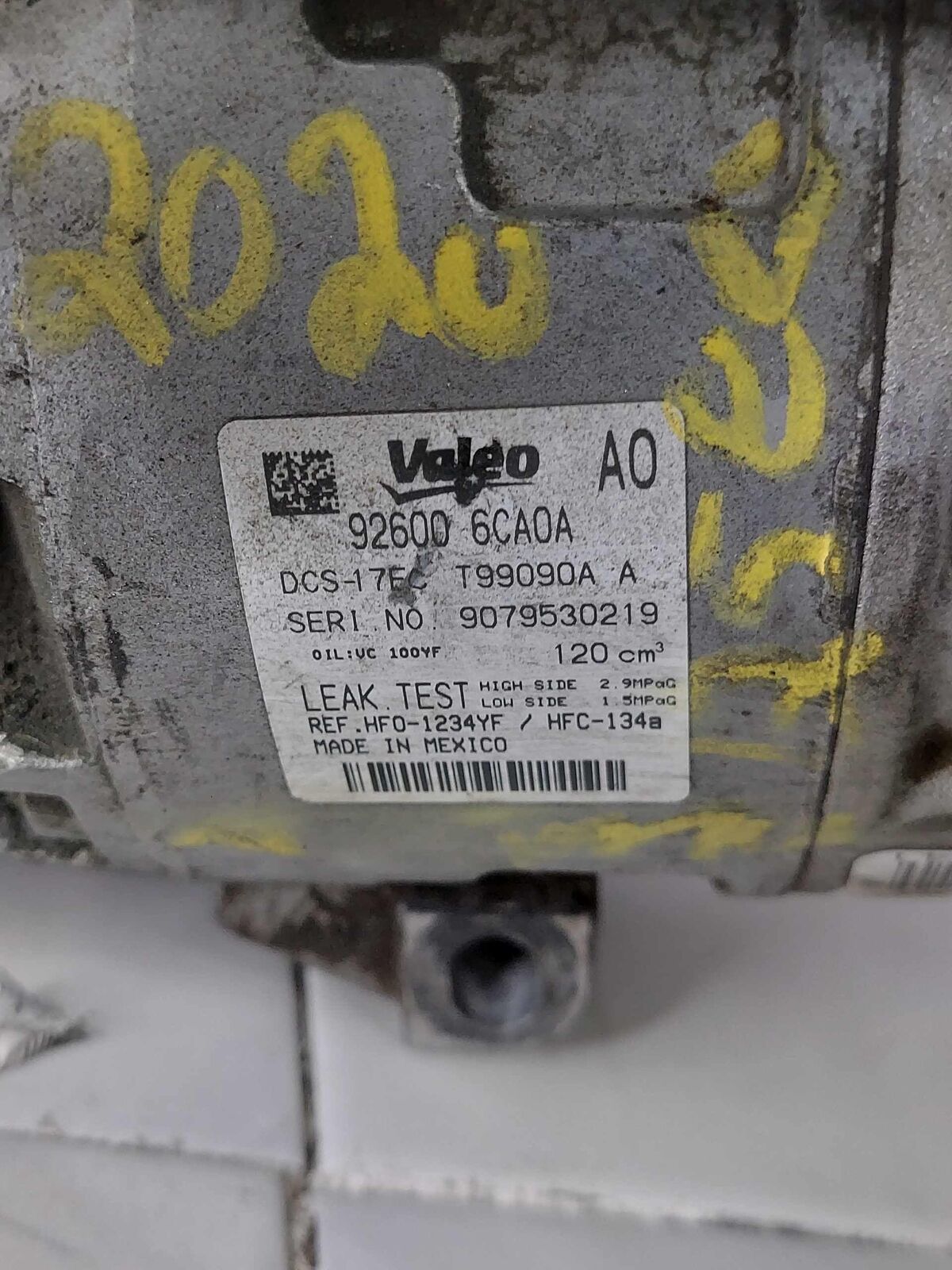 Air Conditioning A/C AC Compressor OEM 926006CA0A NISSAN ALTIMA 2.5L 2020