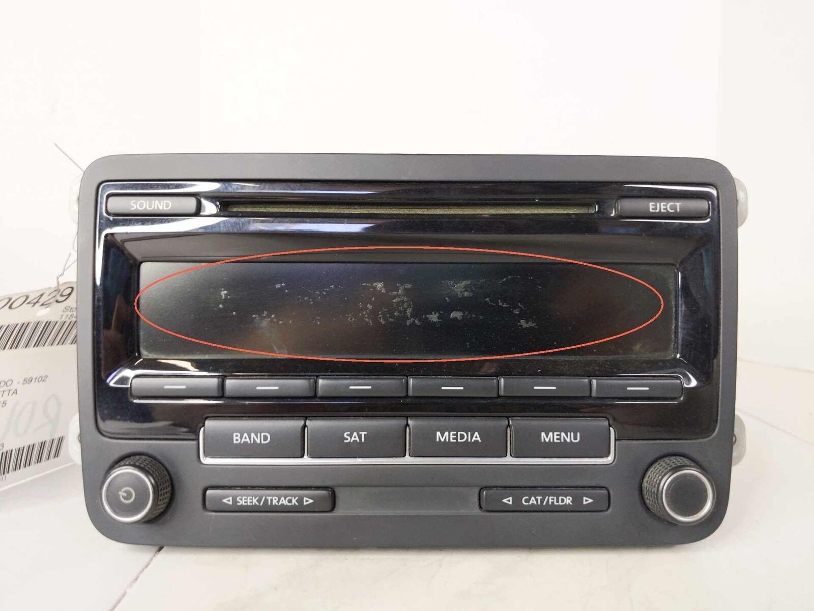 Radio Receiver Audio AM FM CD Player OEM 1K0035164J JETTA EXCEPT GLI 15 16 17