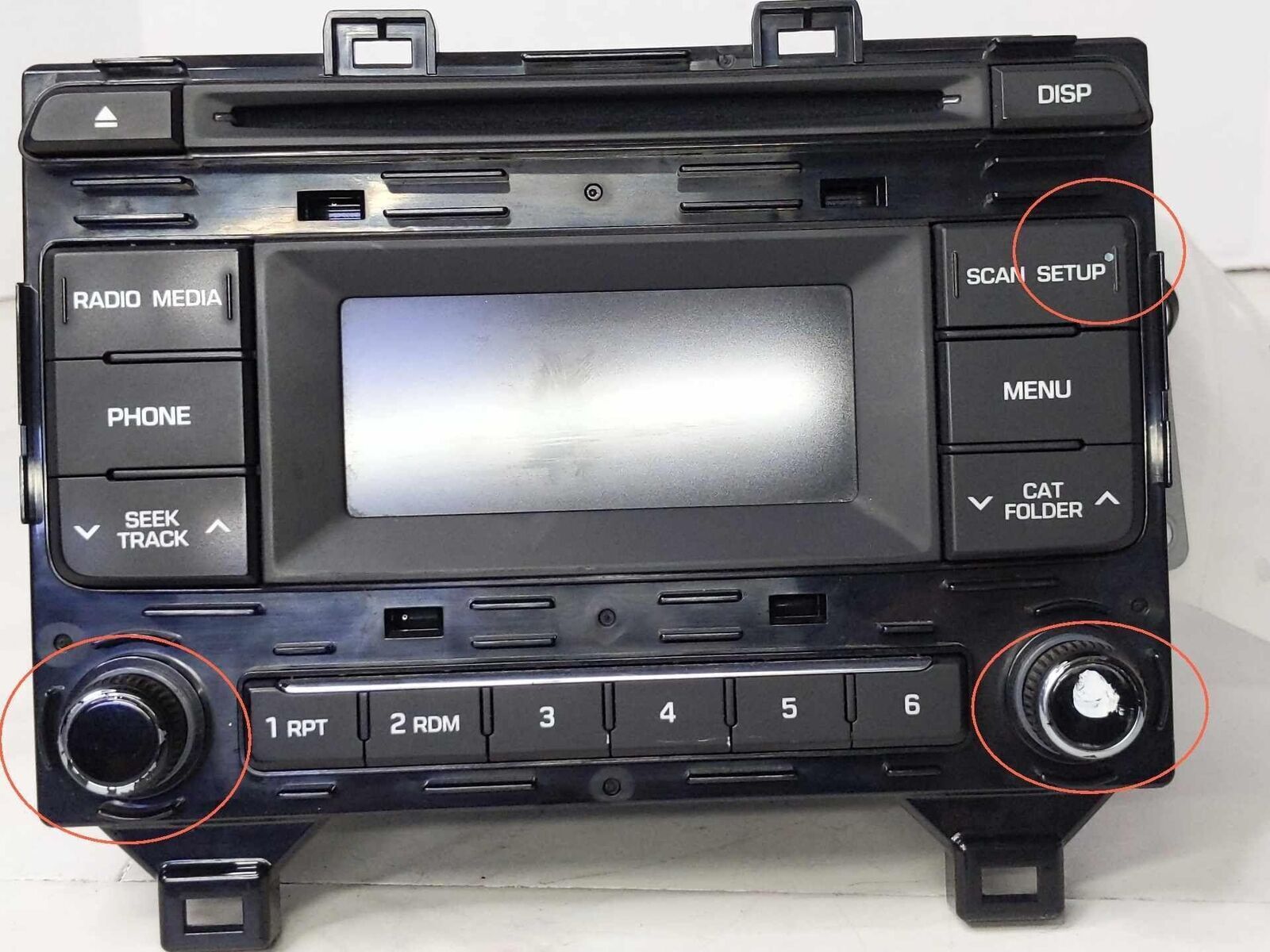 Radio Receiver Audio Sys. AM FM CD Player OEM 96170C20504X HYUNDAI SONATA 16 17