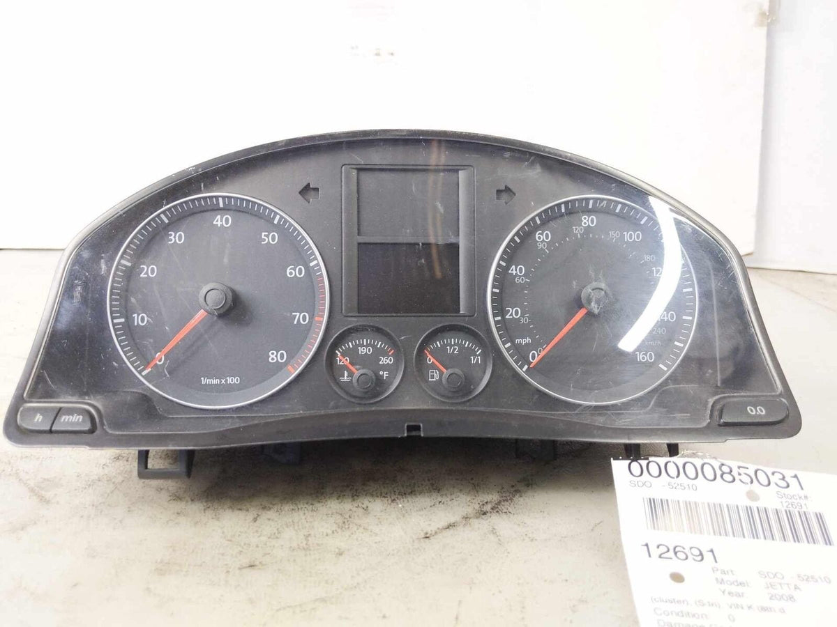 Speedometer Instrument Cluster Gauge OEM JETTA EXCEPT GLI 2.5L Sedan 08 09 10